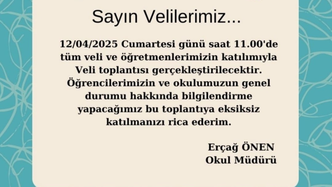 VELİ TOPLANTISI